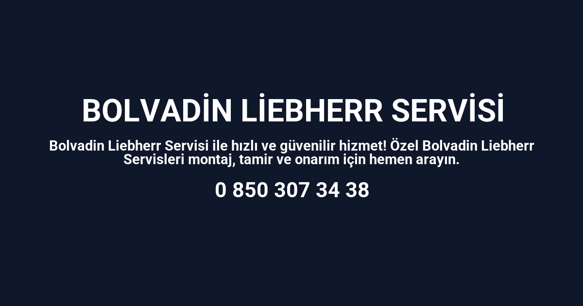 Bolvadin Liebherr Servisi